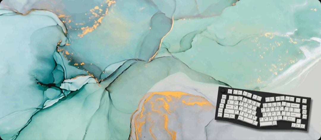 Turquoise - Marble Mouse Pads
