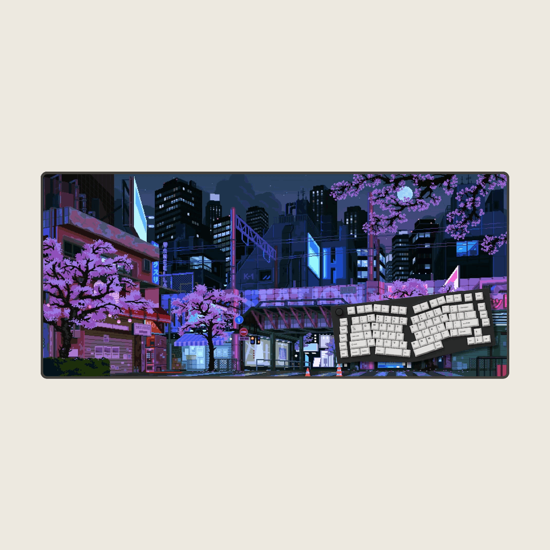 Amethyst Afterglow - Cityscape Mouse Pads