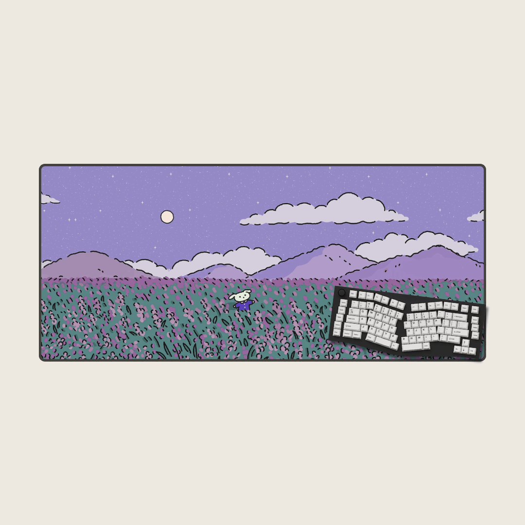 Lush Lavender - Dream Landscape Mouse Pads