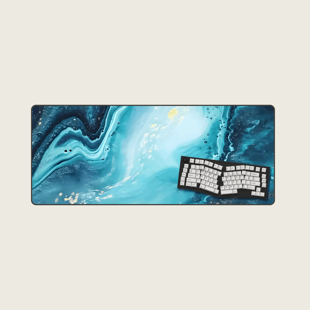 Sapphire - Marble Mouse Pads