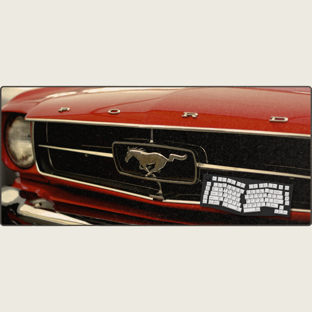 1965 Ford Mustang Convertible - Vintage Car Mouse Pads