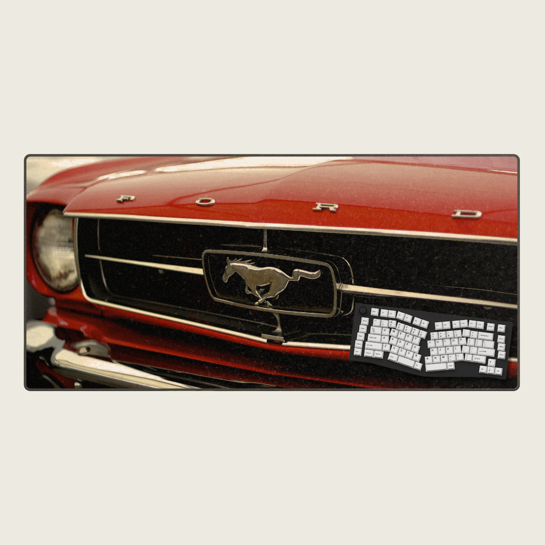 1965 Ford Mustang Convertible - Vintage Car Mouse Pads