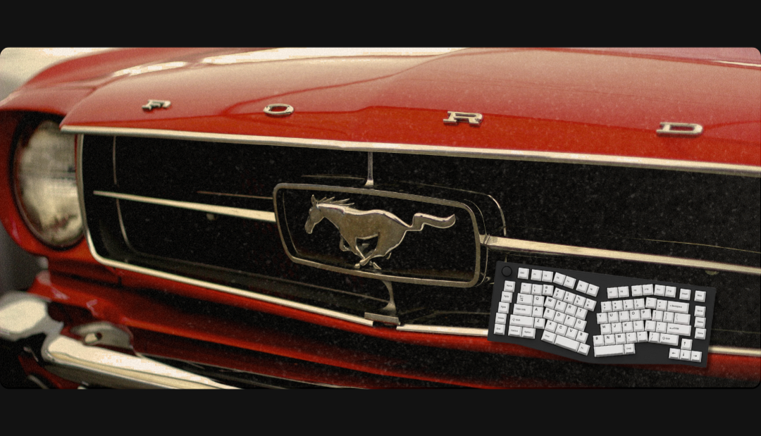 1965 Ford Mustang Convertible - Vintage Car Mouse Pads