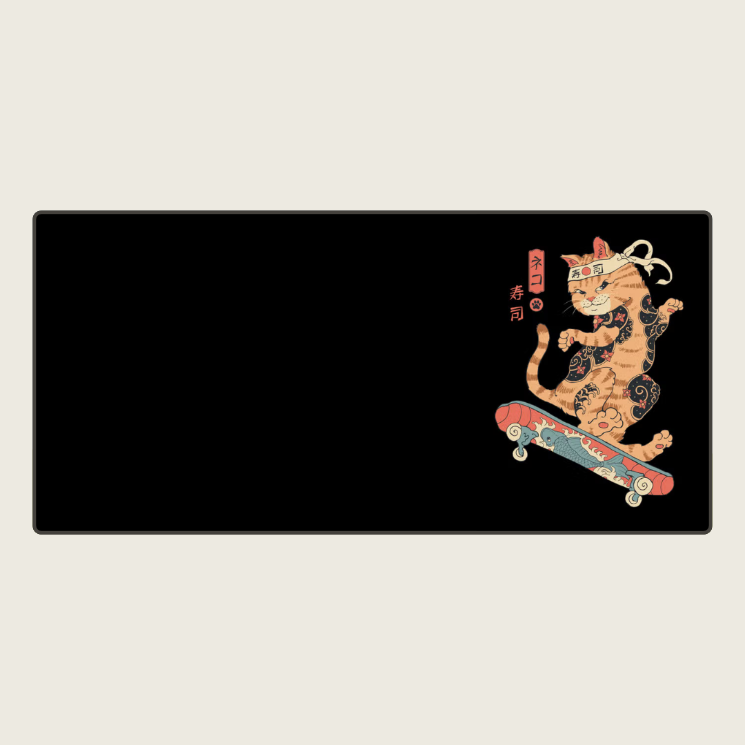 Wheelfury - Ninja Cat Mouse Pads