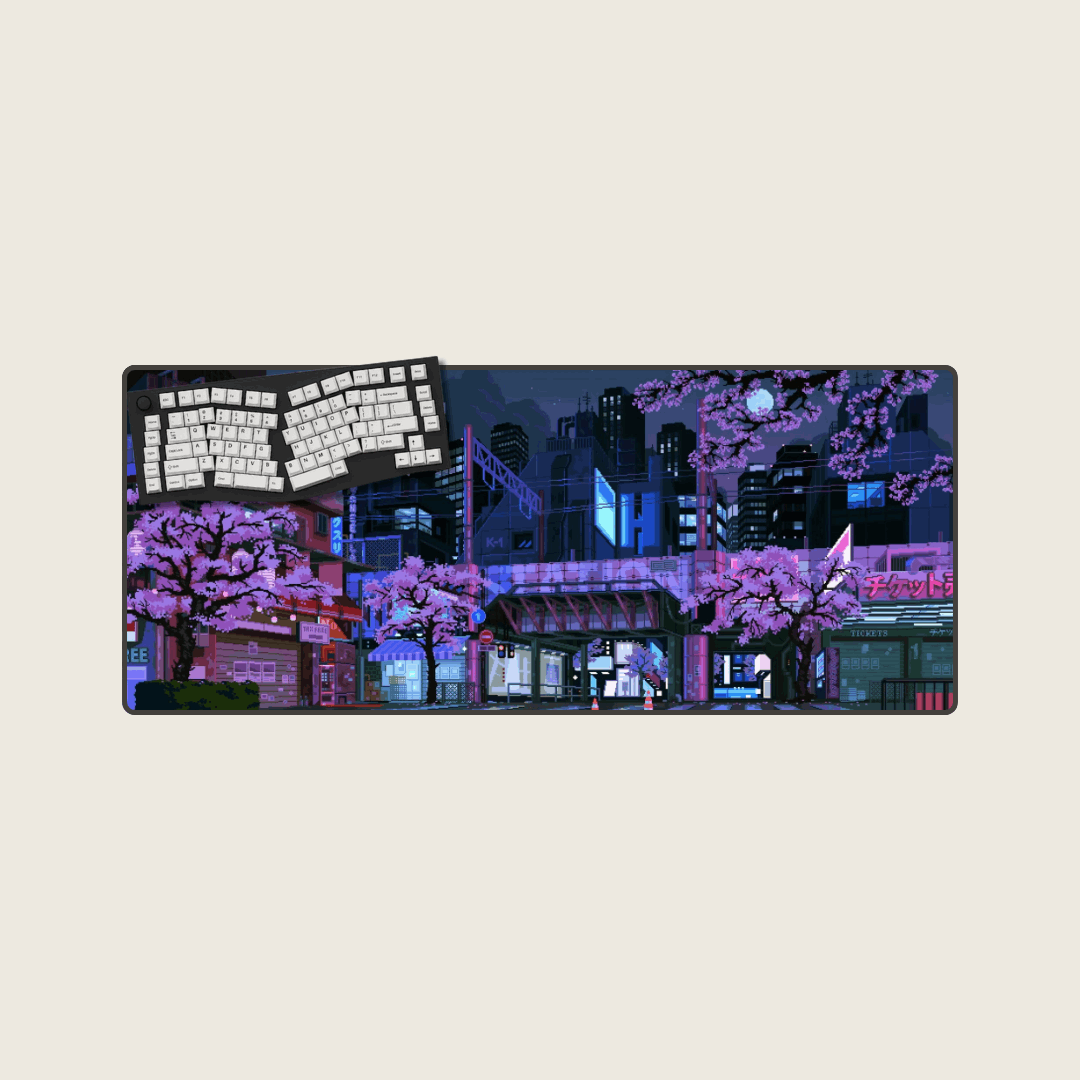 Amethyst Afterglow - Cityscape Mouse Pads