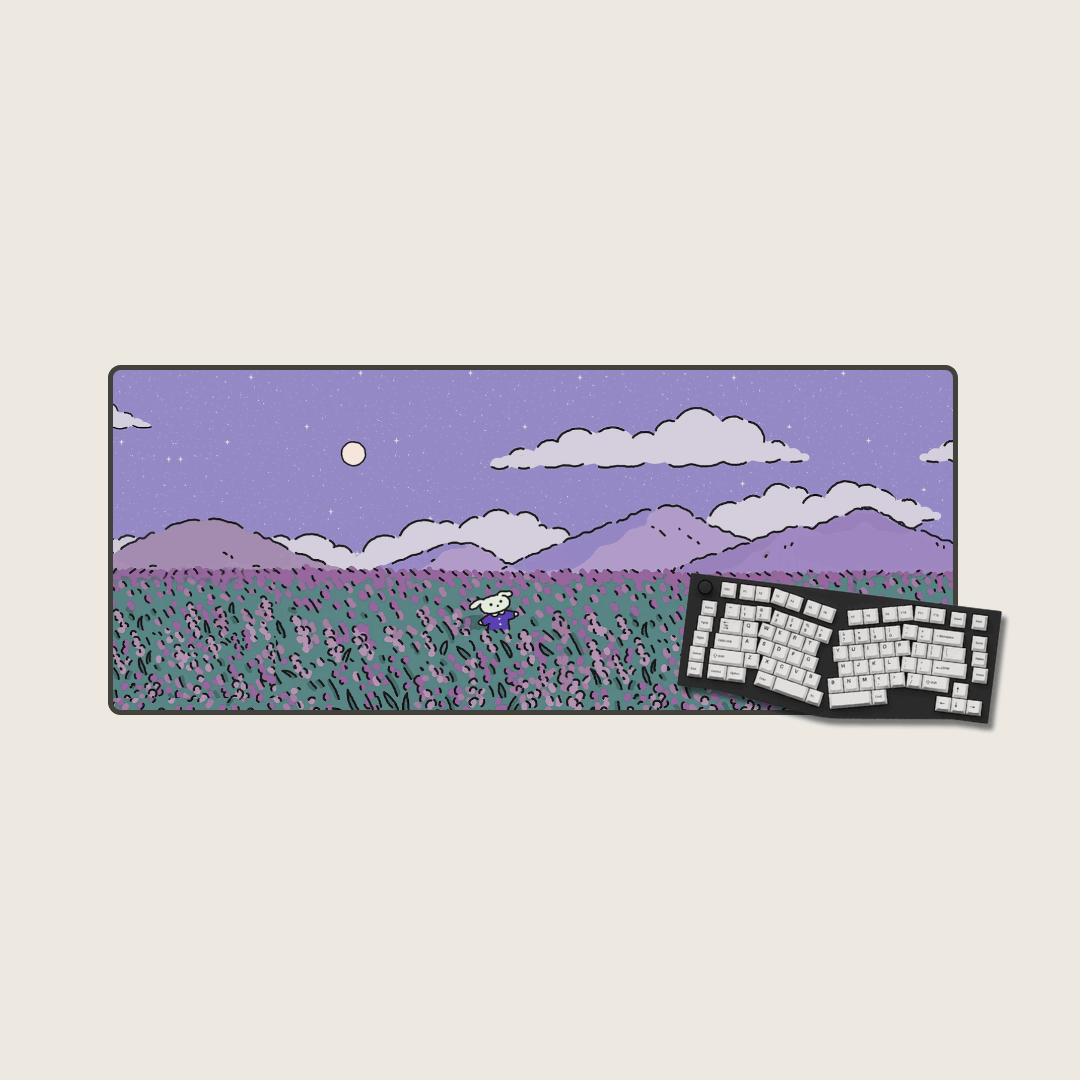 Lush Lavender - Dream Landscape Mouse Pads