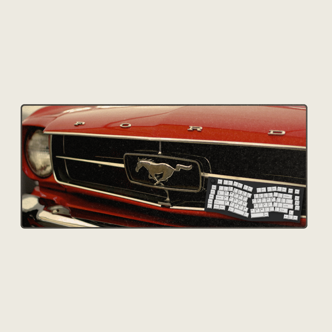 1965 Ford Mustang Convertible - Vintage Car Mouse Pads