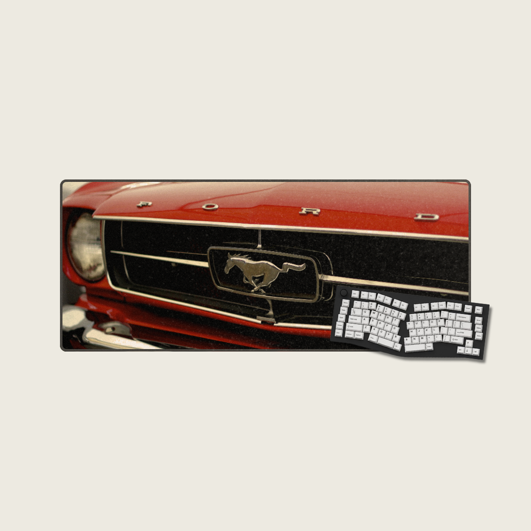 1965 Ford Mustang Convertible - Vintage Car Mouse Pads