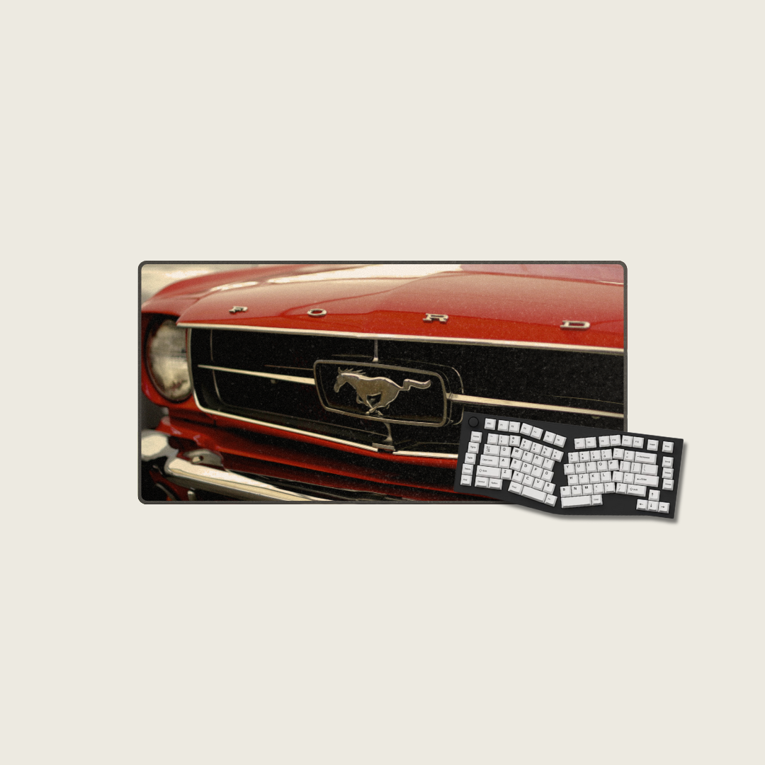 1965 Ford Mustang Convertible - Vintage Car Mouse Pads
