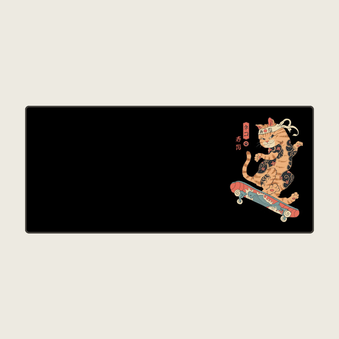 Wheelfury - Ninja Cat Mouse Pads
