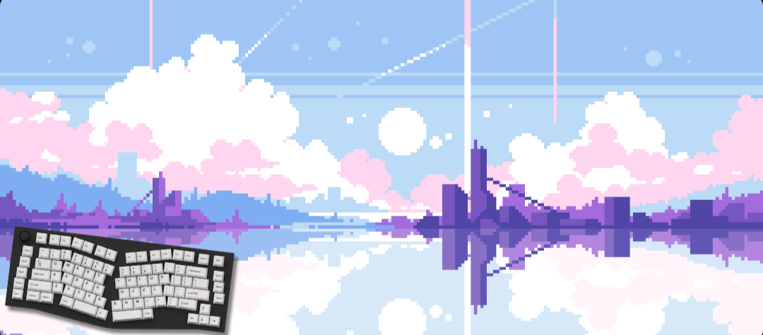Pixelated Plains - Cityscape Mouse Pads