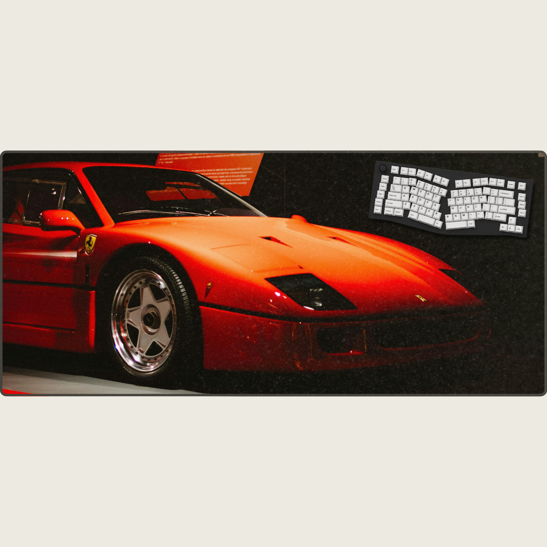 Ferrari F40 - Vintage Car Mouse Pads