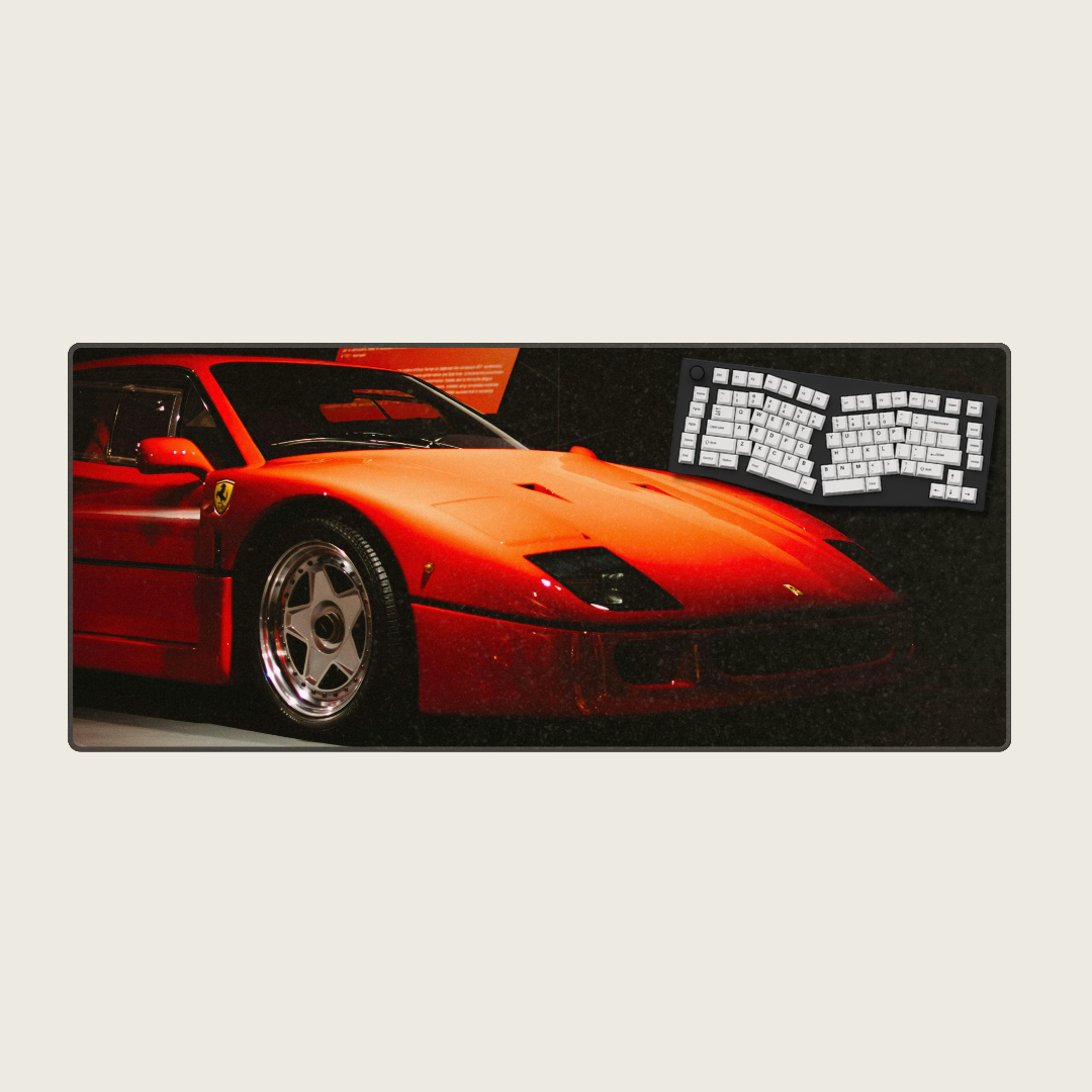 Ferrari F40 - Vintage Car Mouse Pads