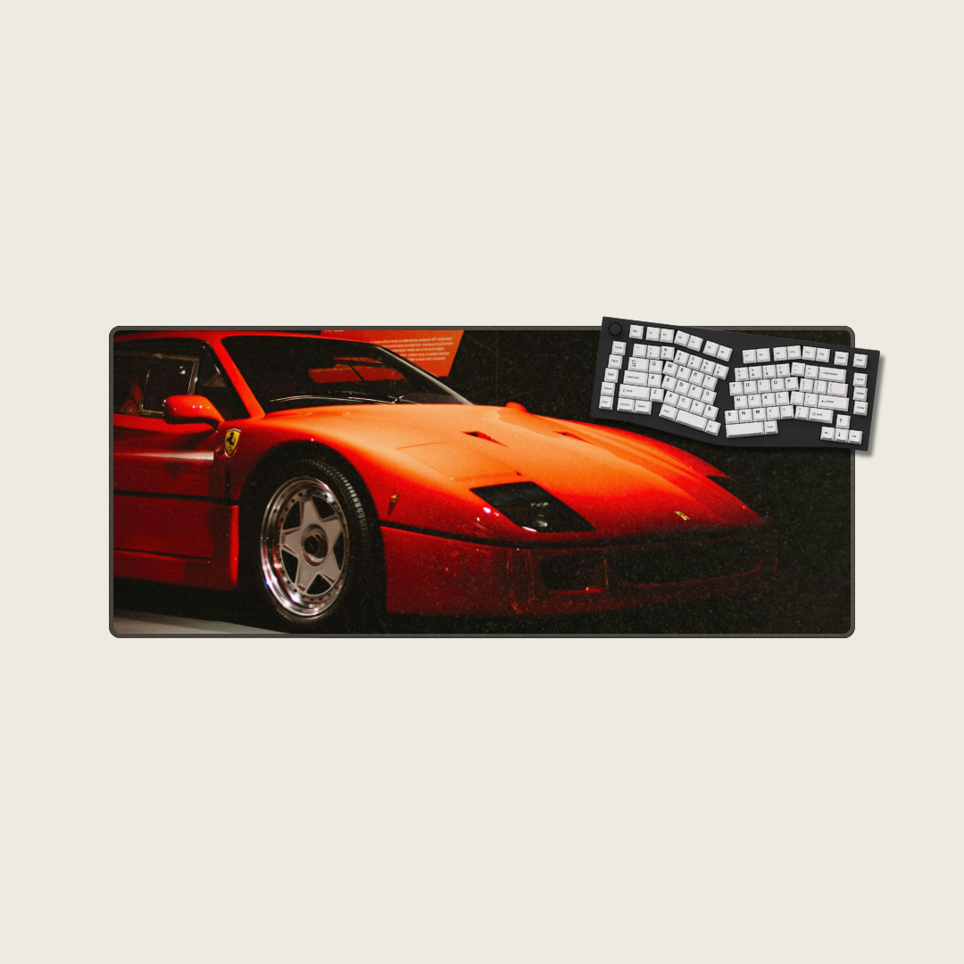 Ferrari F40 - Vintage Car Mouse Pads