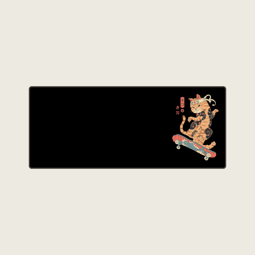Wheelfury - Ninja Cat Mouse Pads
