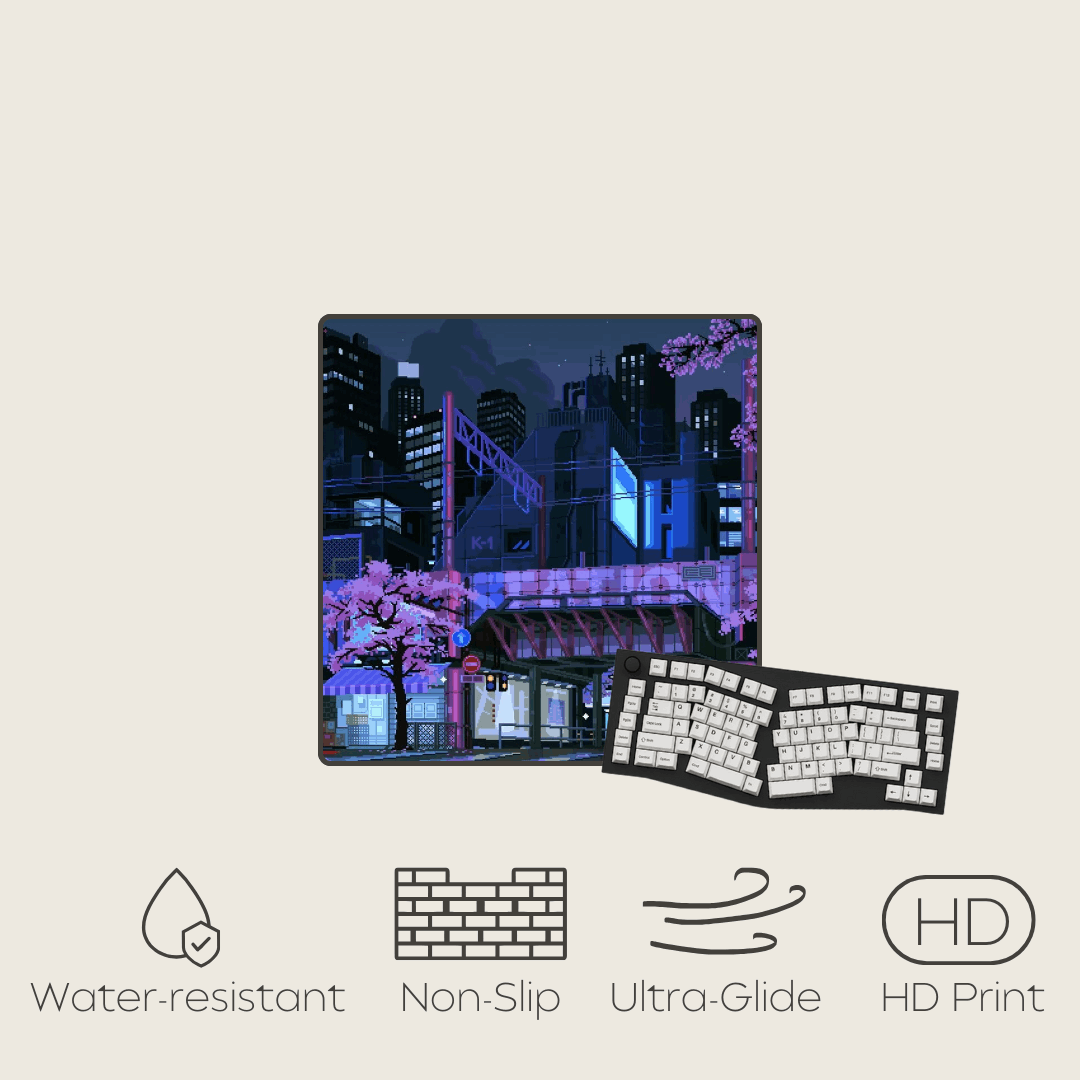 Amethyst Afterglow - Cityscape Mouse Pads