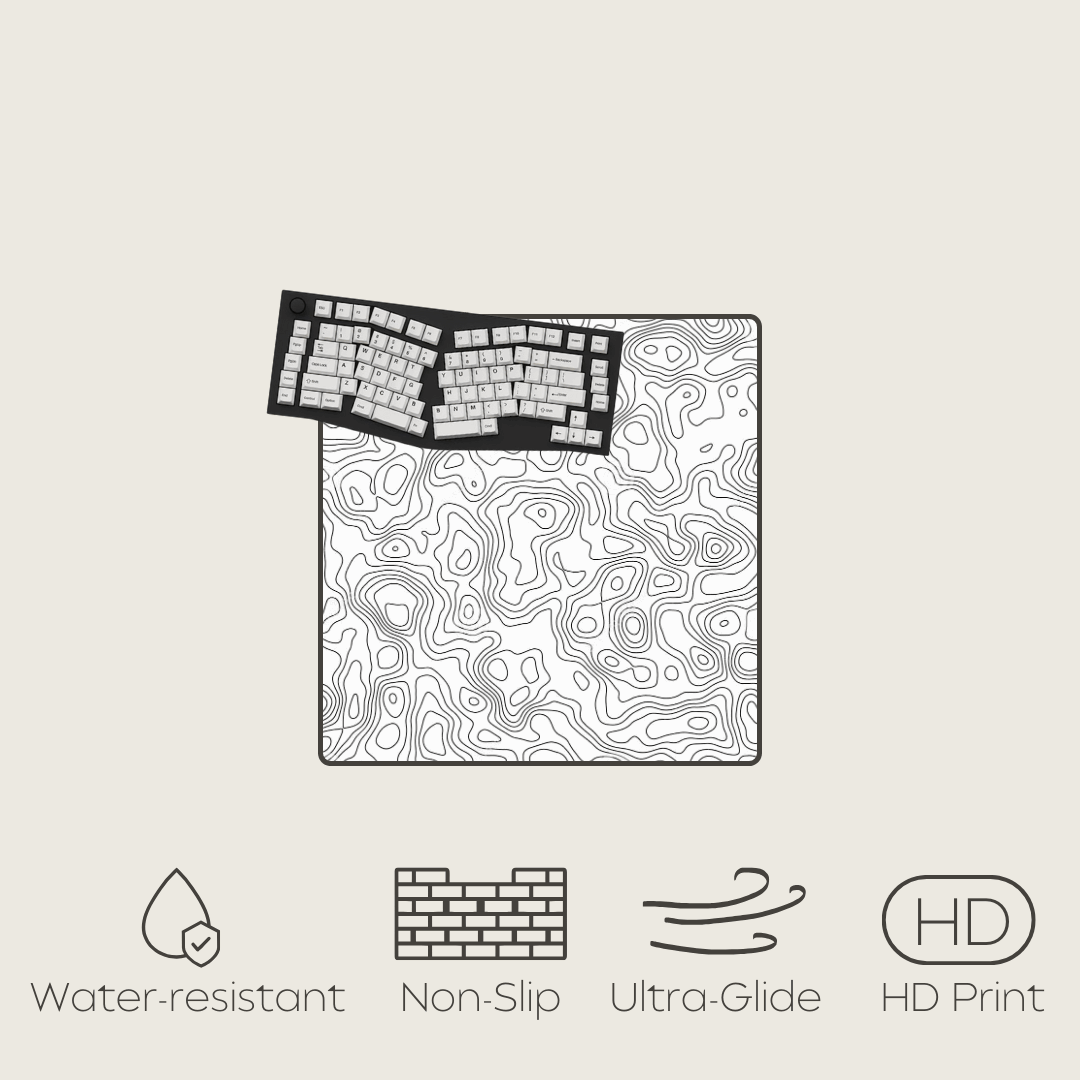 Isotherm - Topographic Mouse Pads