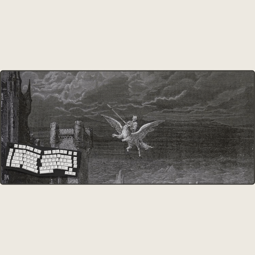 Astolfo by Gustav Doré - Biblical Mouse Pads