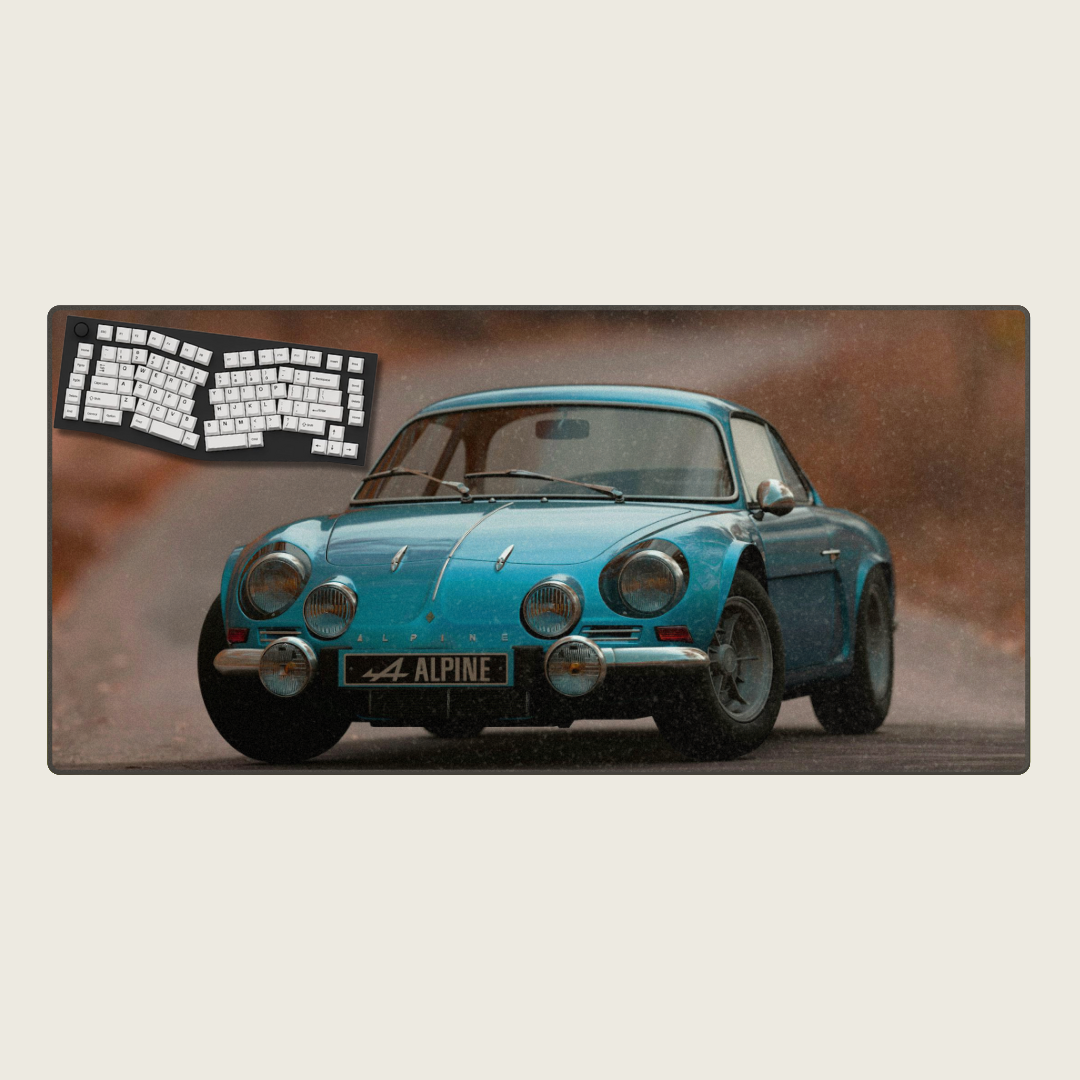 Alpine A110 - Vintage Car Mouse Pads