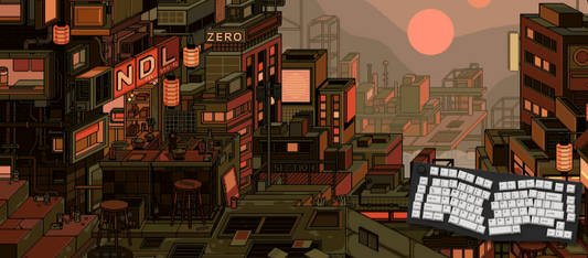 Sunset Sepia - Cityscape Mouse Pads