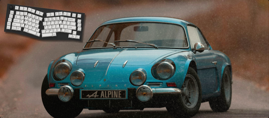 Alpine A110 - Vintage Car Mouse Pads