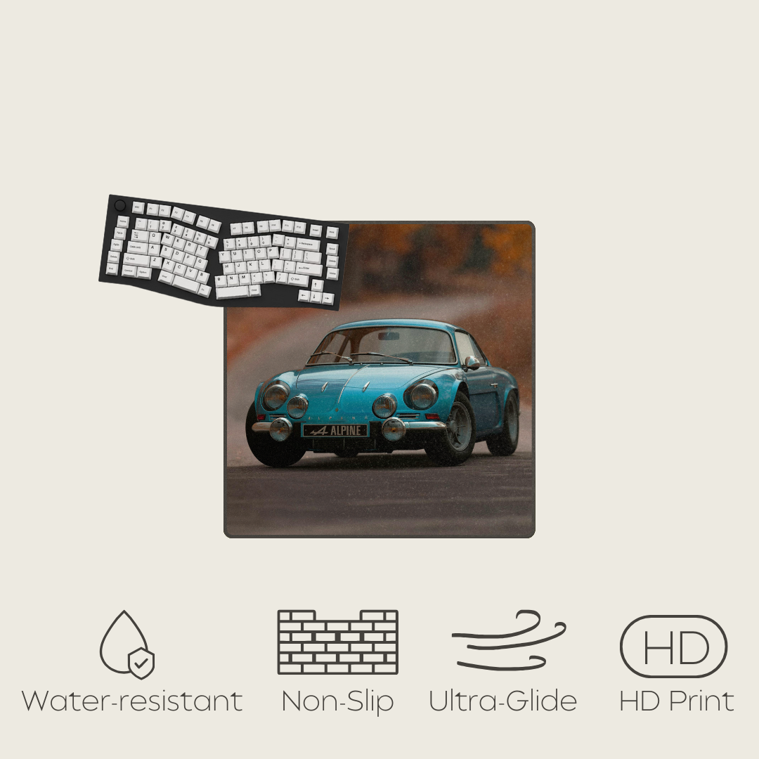 Alpine A110 - Vintage Car Mouse Pads