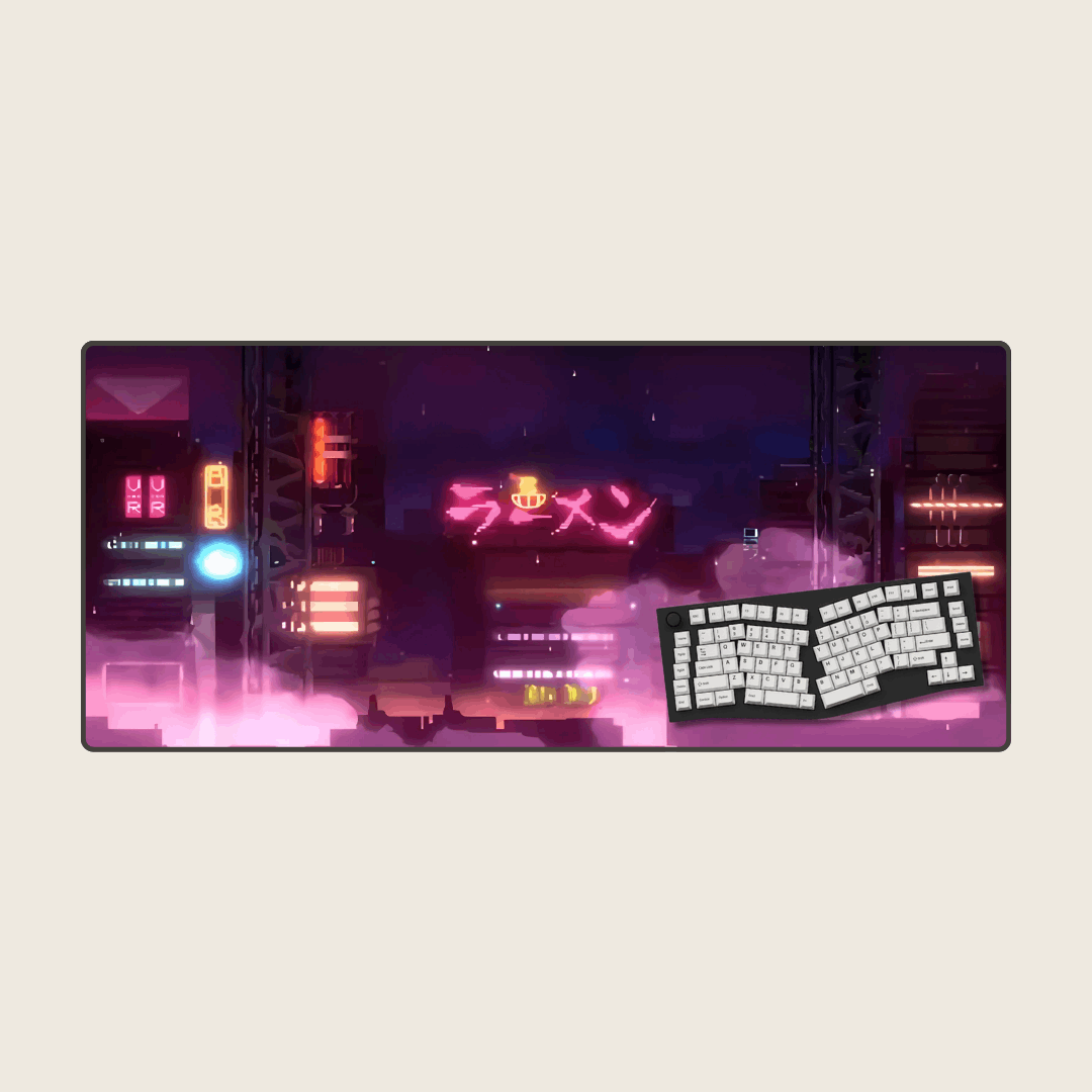 Magenta Moonlight - Cityscape Mouse Pads