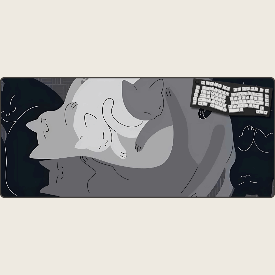 Grey - Purrfection Cat Mouse Pads