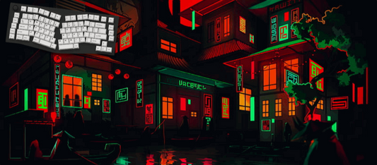 Neon Noir - Cityscape Mouse Pads