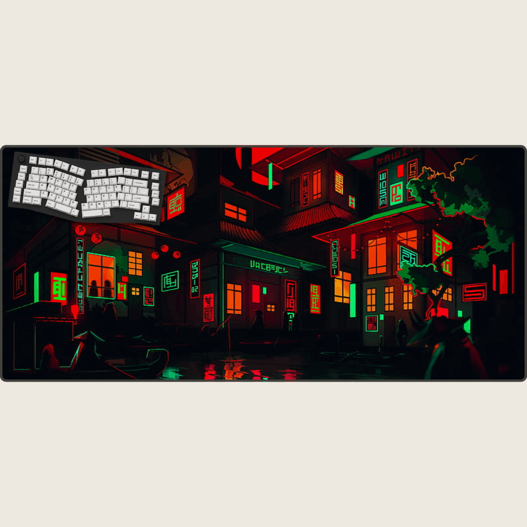 Neon Noir - Cityscape Mouse Pads