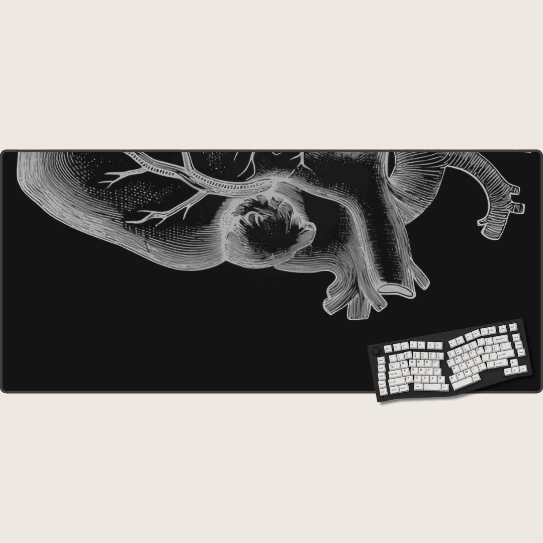 Anatomical Heart XXXXL Mouse Pad for Couples