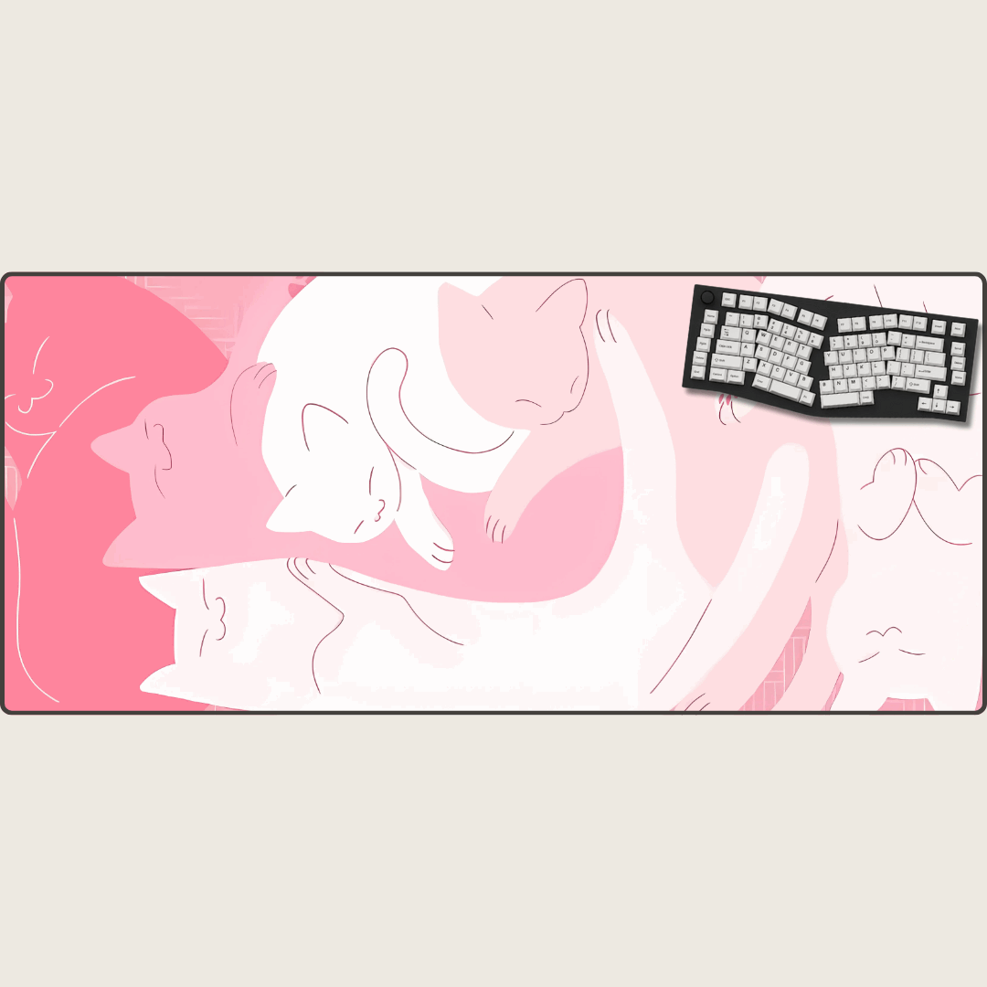 Pink - Purrfection Cat Mouse Pads