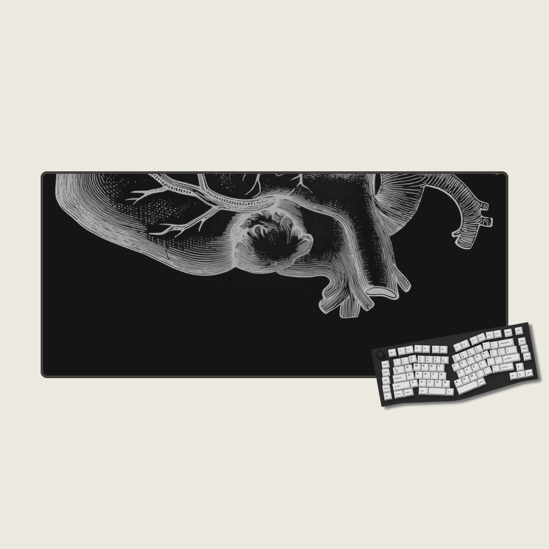 Anatomical Heart XXL Mouse Pad for Couples