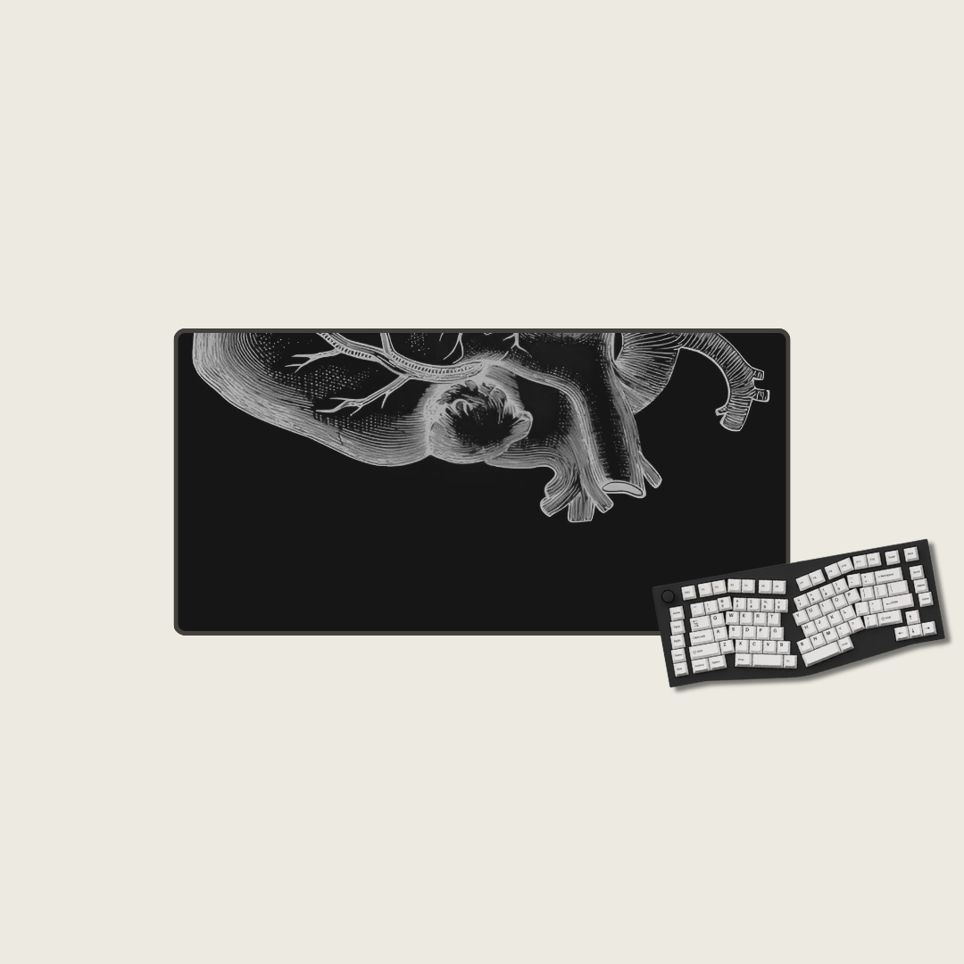 Anatomical Heart Large Mouse Pad for Couples