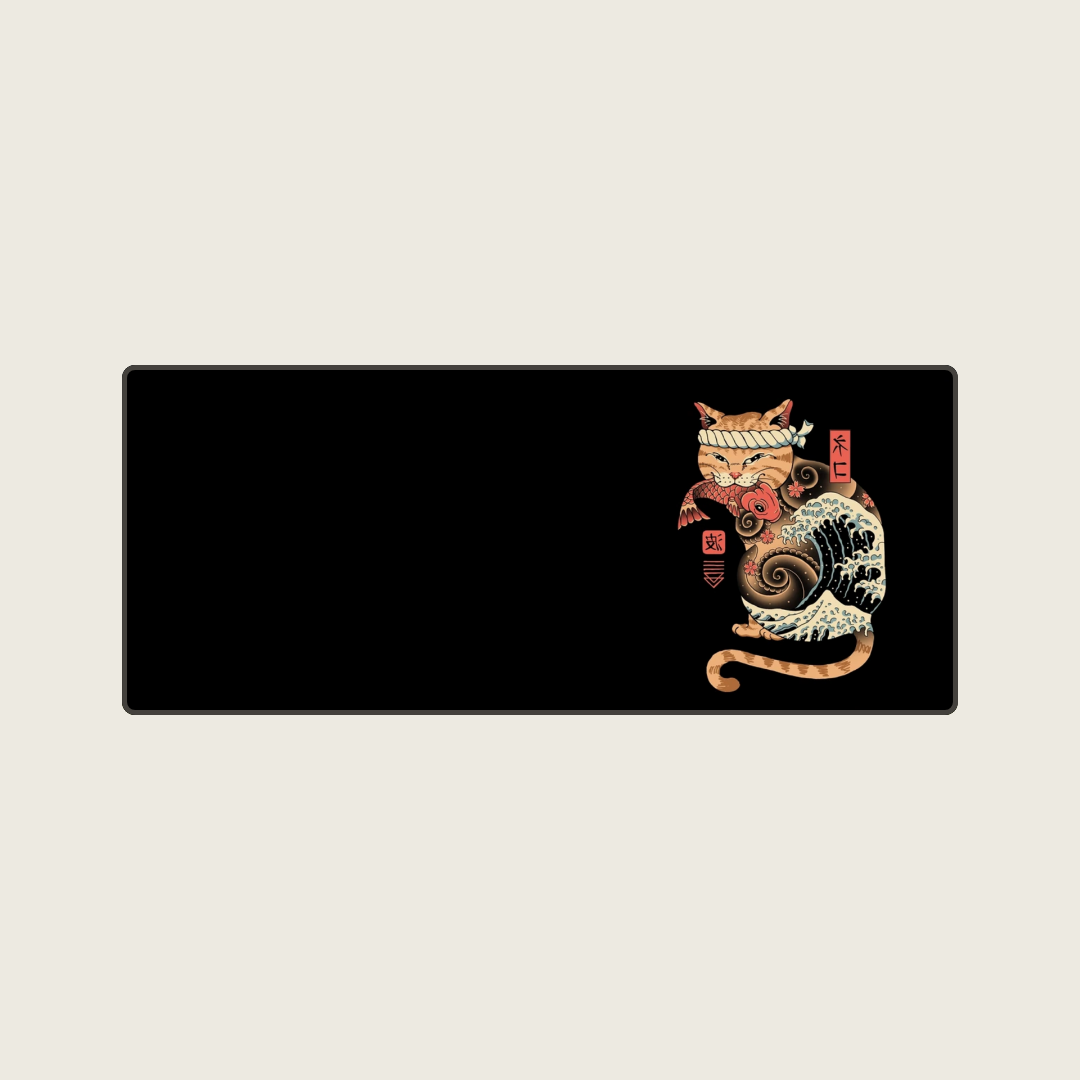 Surfclaw - Ninja Cat Mouse Pads