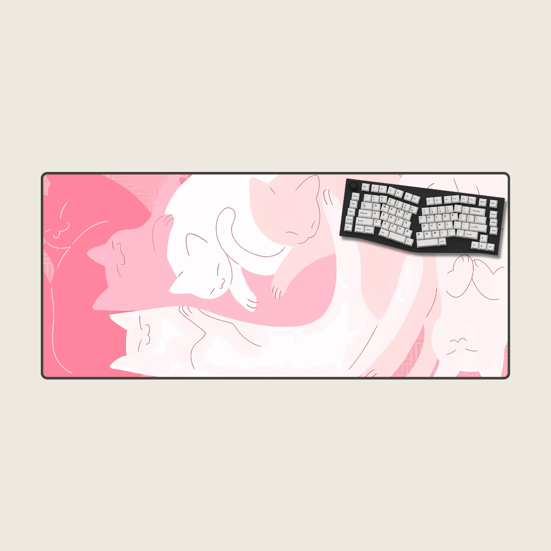Pink - Purrfection Cat Mouse Pads