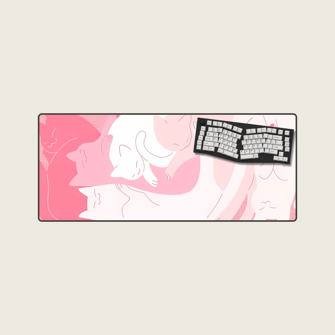 Pink - Purrfection Cat Mouse Pads