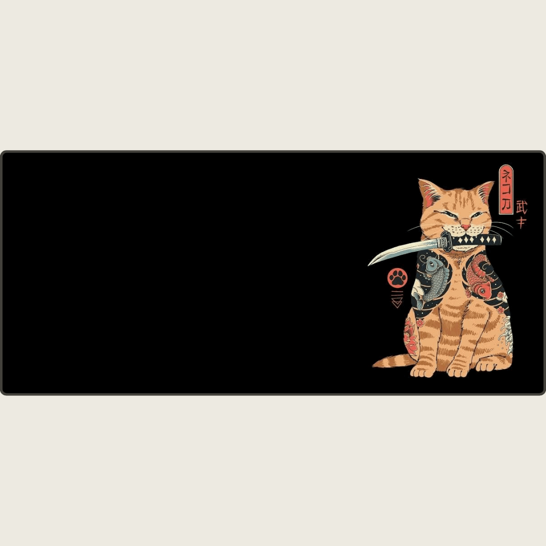 Irongrip - Ninja Cat Mouse Pads
