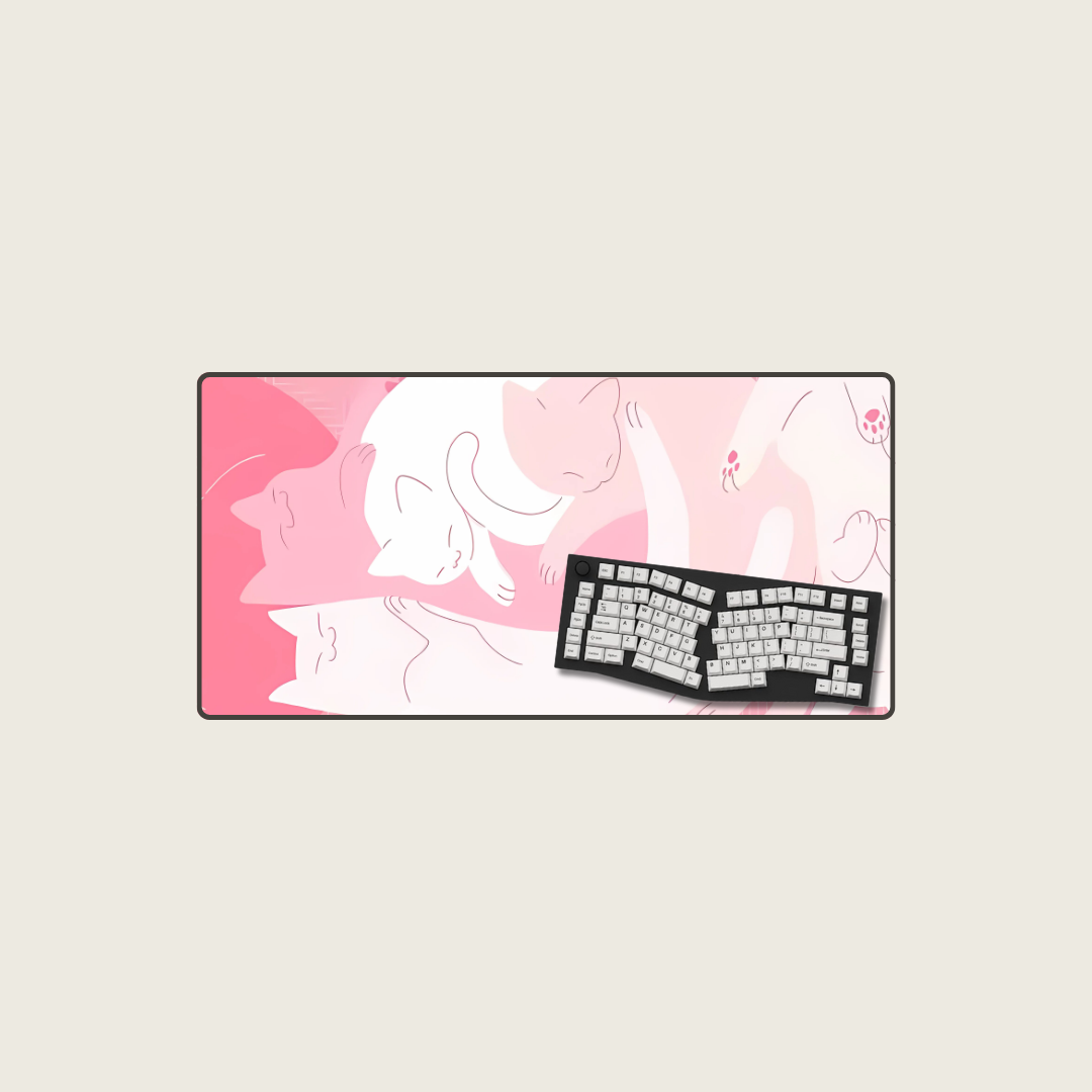 Pink - Purrfection Cat Mouse Pads
