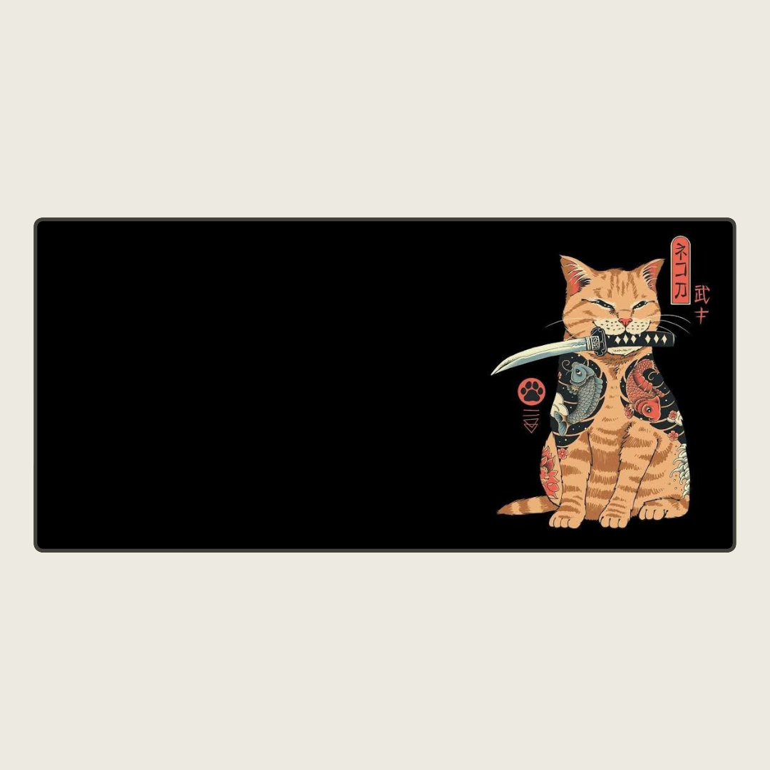 Irongrip - Ninja Cat Mouse Pads