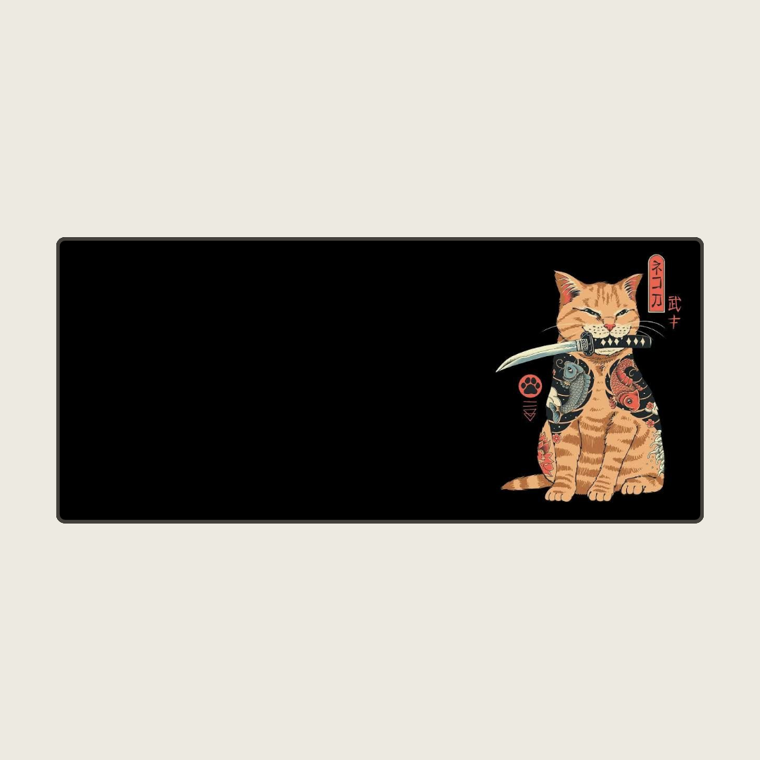 Irongrip - Ninja Cat Mouse Pads