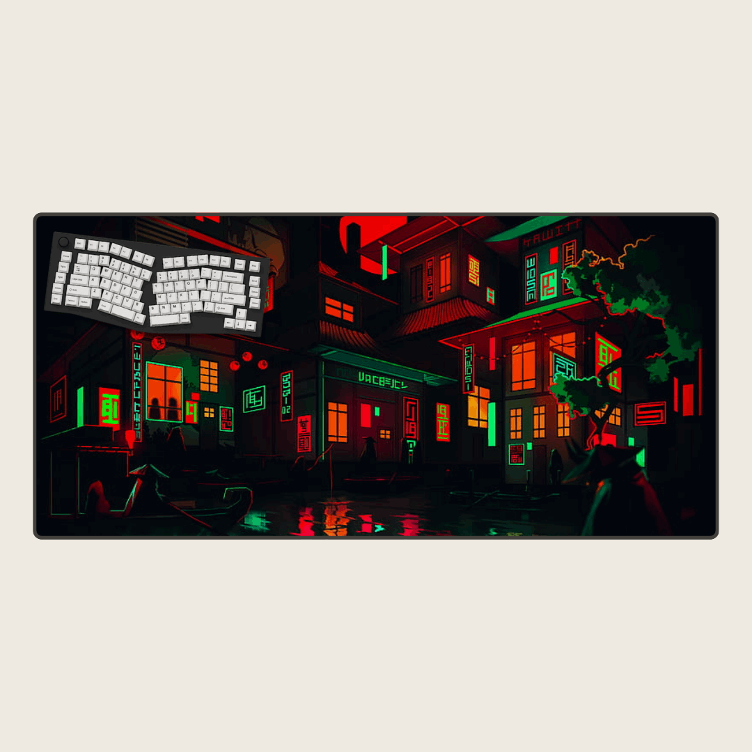 Neon Noir - Cityscape Mouse Pads