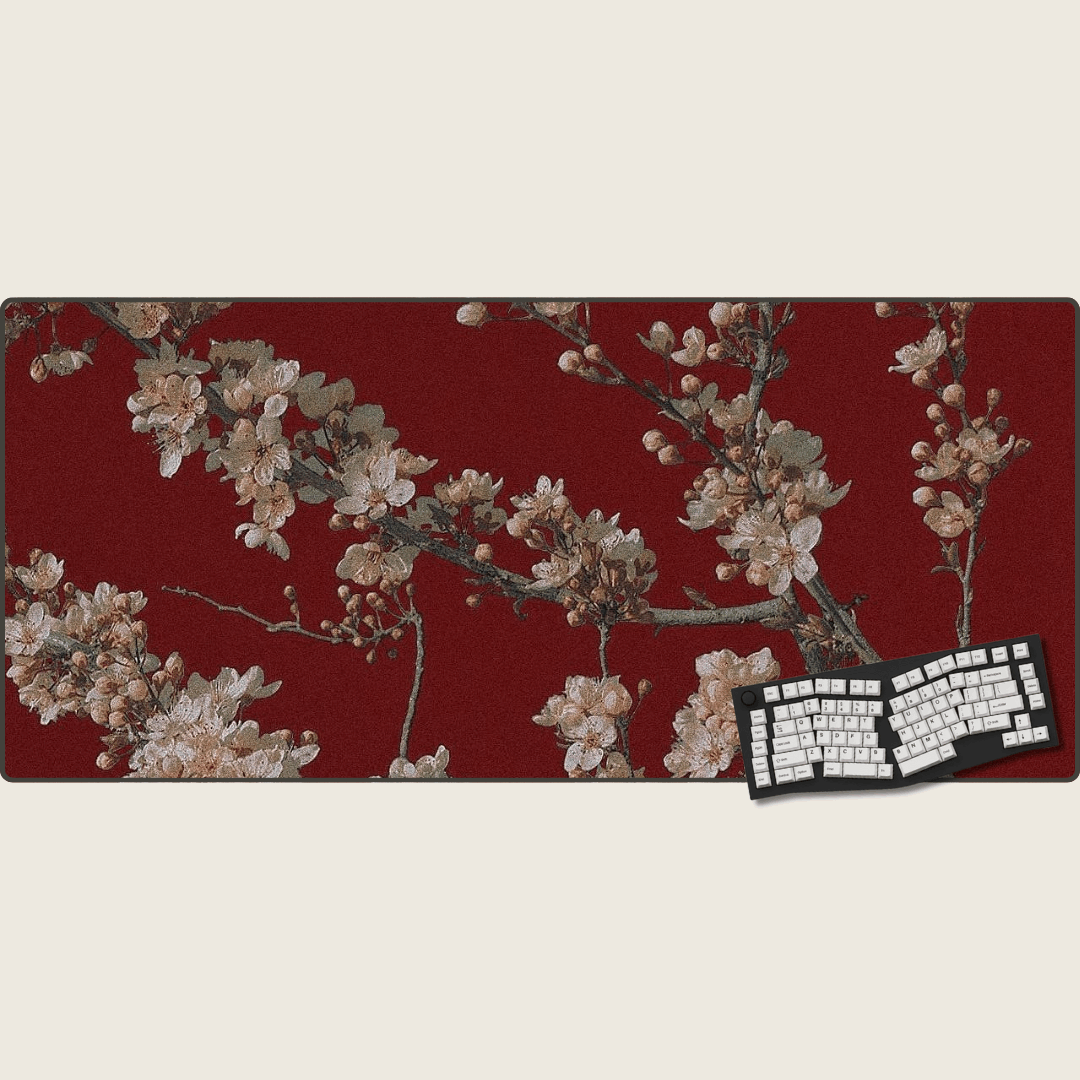 Crimson Bloom - Valentine's Mouse Pads