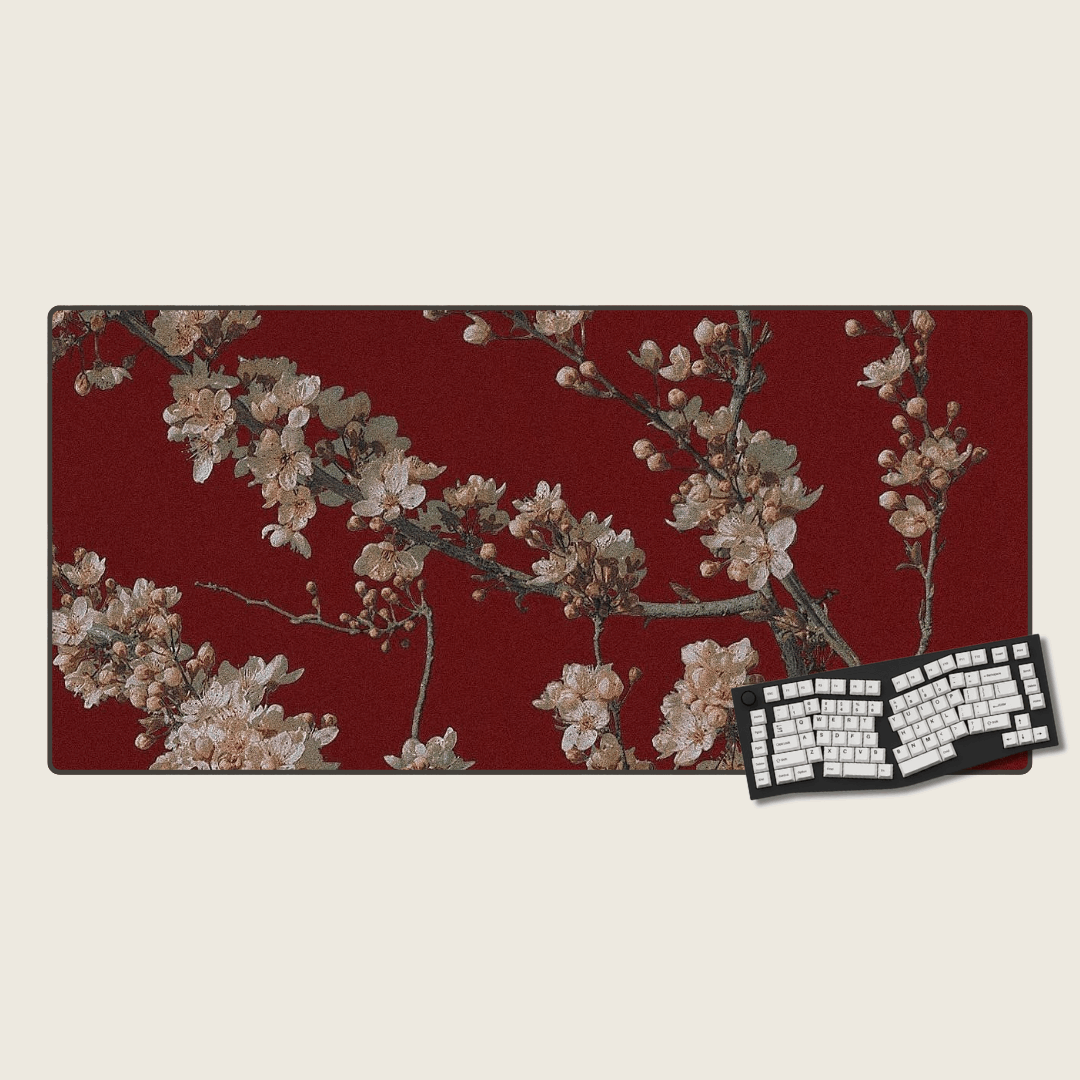 Crimson Bloom - Valentine's Mouse Pads