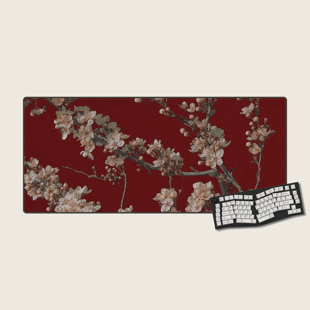 Crimson Bloom - Valentine's Mouse Pads