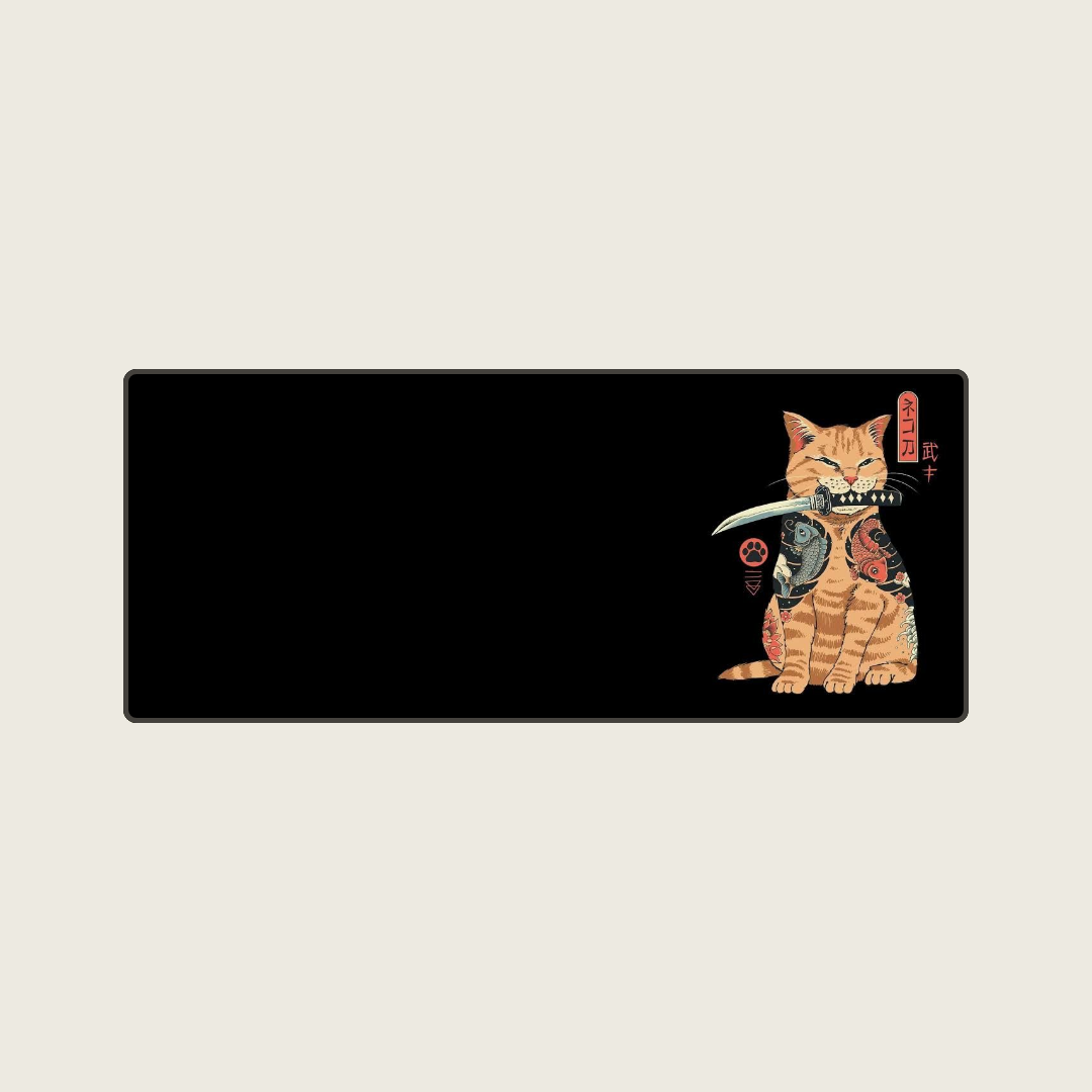 Irongrip - Ninja Cat Mouse Pads