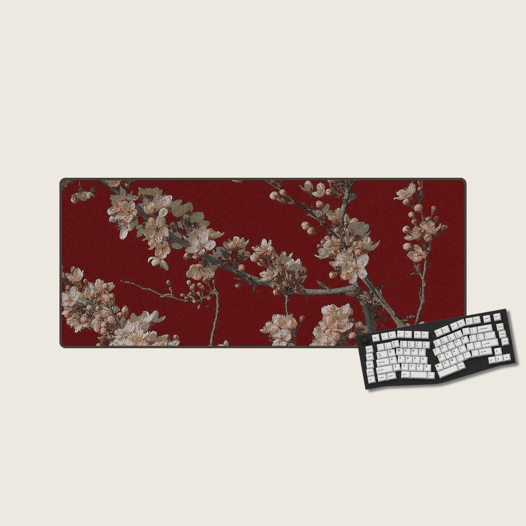 Crimson Bloom - Valentine's Mouse Pads
