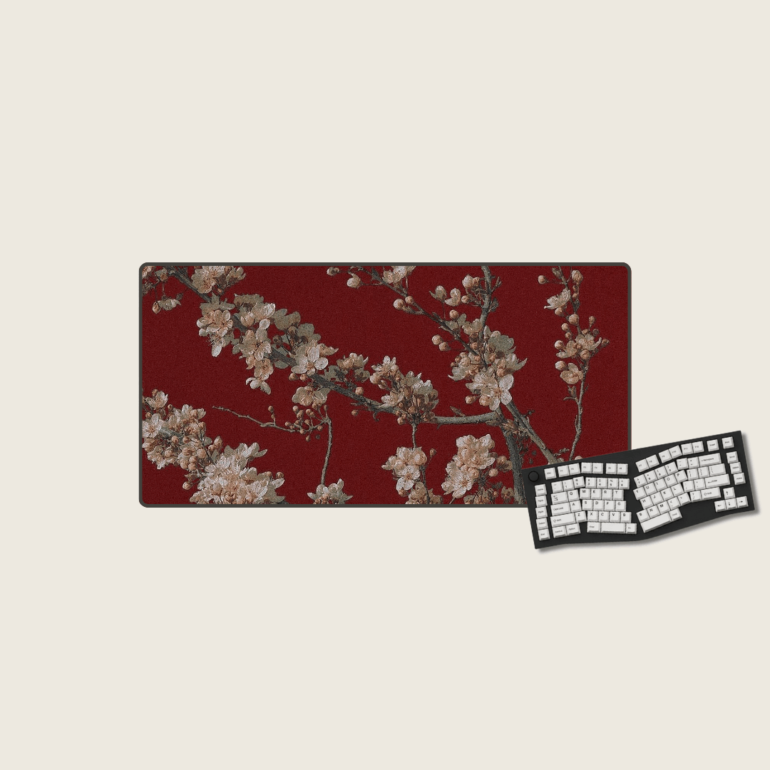 Crimson Bloom - Valentine's Mouse Pads