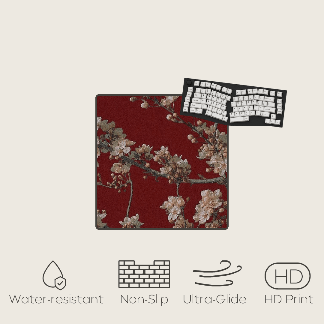 Crimson Bloom - Valentine's Mouse Pads