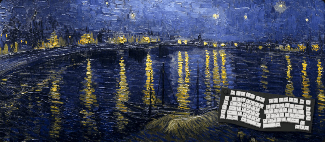 Celestial Rhone - Van Gogh Art Mouse Pads